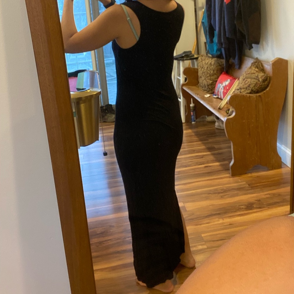 Black maxi dress